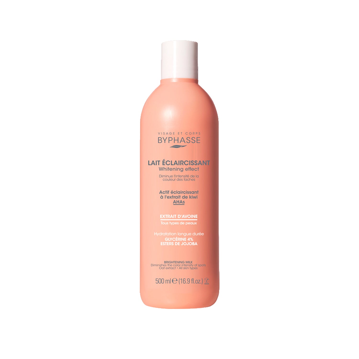Byphasse Whitening Effect Brightening Body Milk 500ML Oat Extract