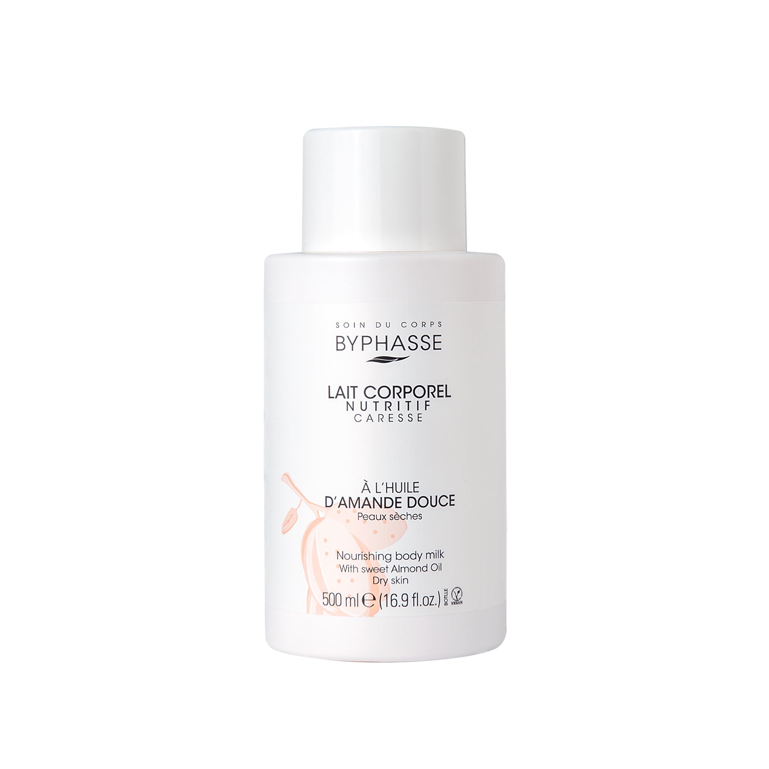 Byphasse Nourishing Body Milk 500ML (Bottle) Sweet Almond Oil