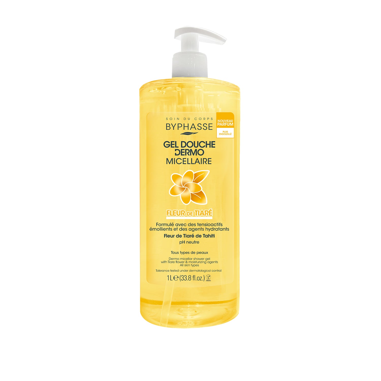 Byphasse Dermo Micellar Shower Gel Tiare Flower 1L