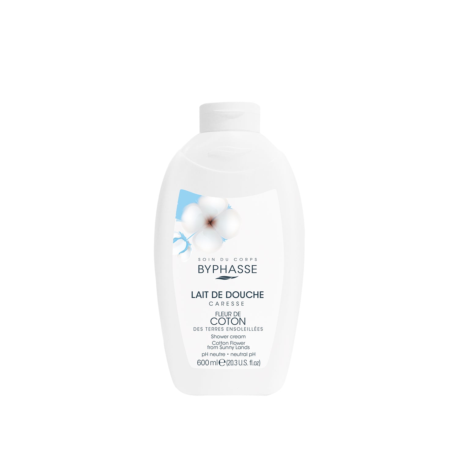Byphasse Caresse Shower Cream 600ML Cotton Flower