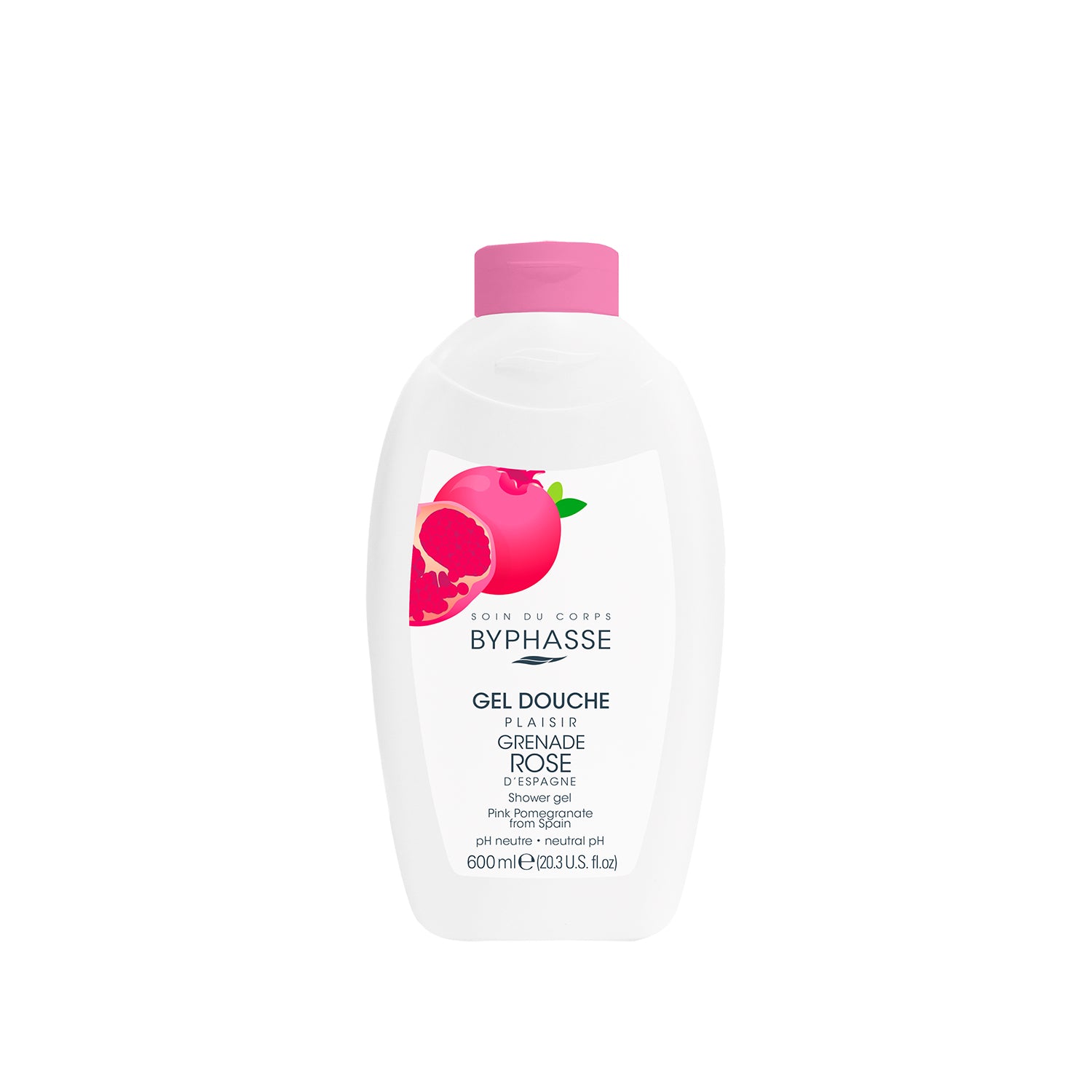 Byphasse Plaisir Shower Gel 600ML Pink Pomegranate