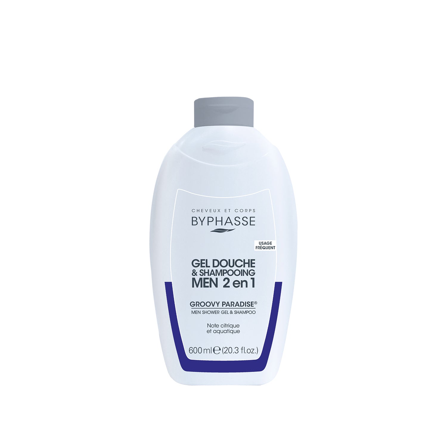 Byphasse Men Shower Gel-Shampoo 2 in 1 600ML Groovy Paradise