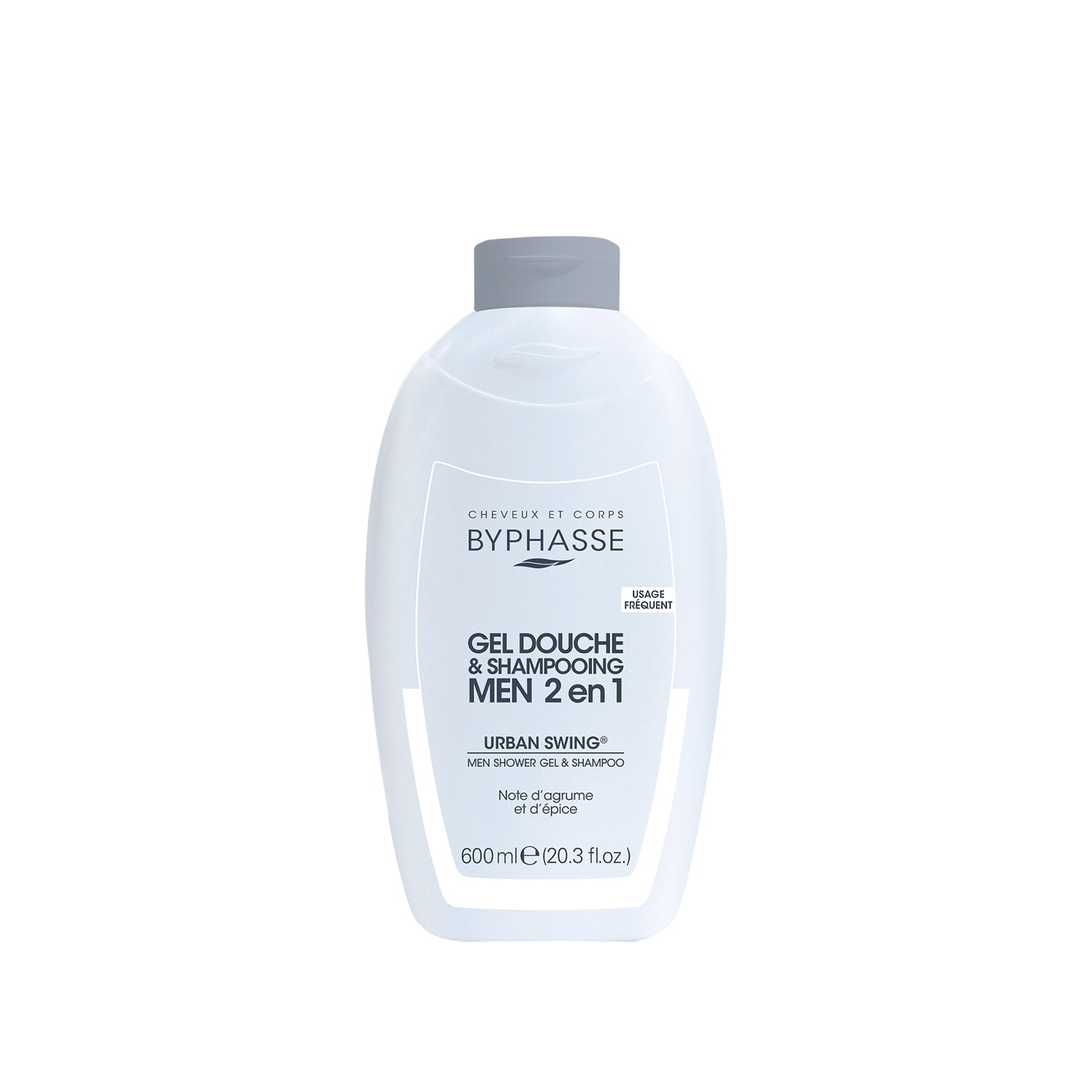Byphasse Men Shower Gel-Shampoo 2 in 1 600ML Urban Swing