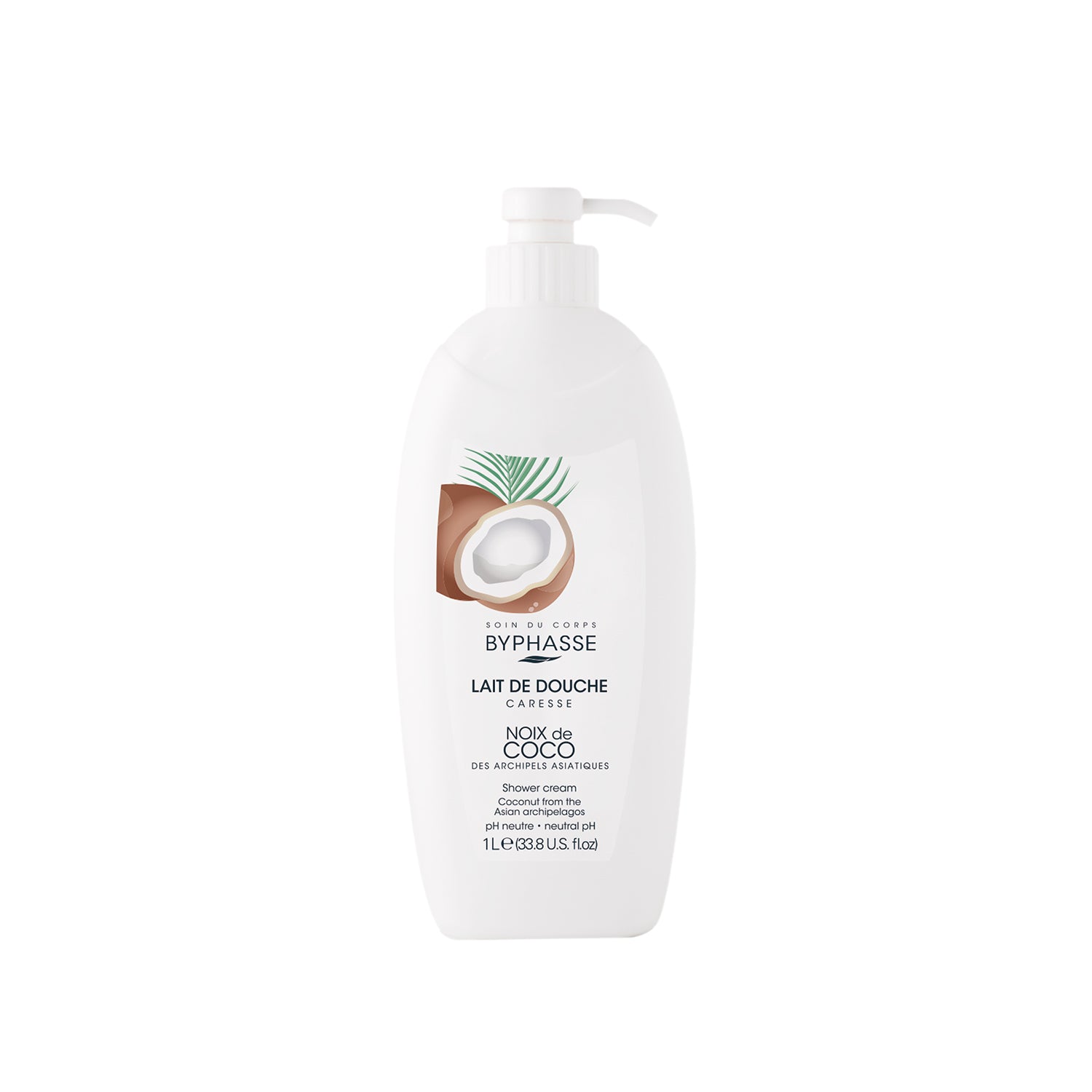 Byphasse Caresse Shower Cream 1L Coconut