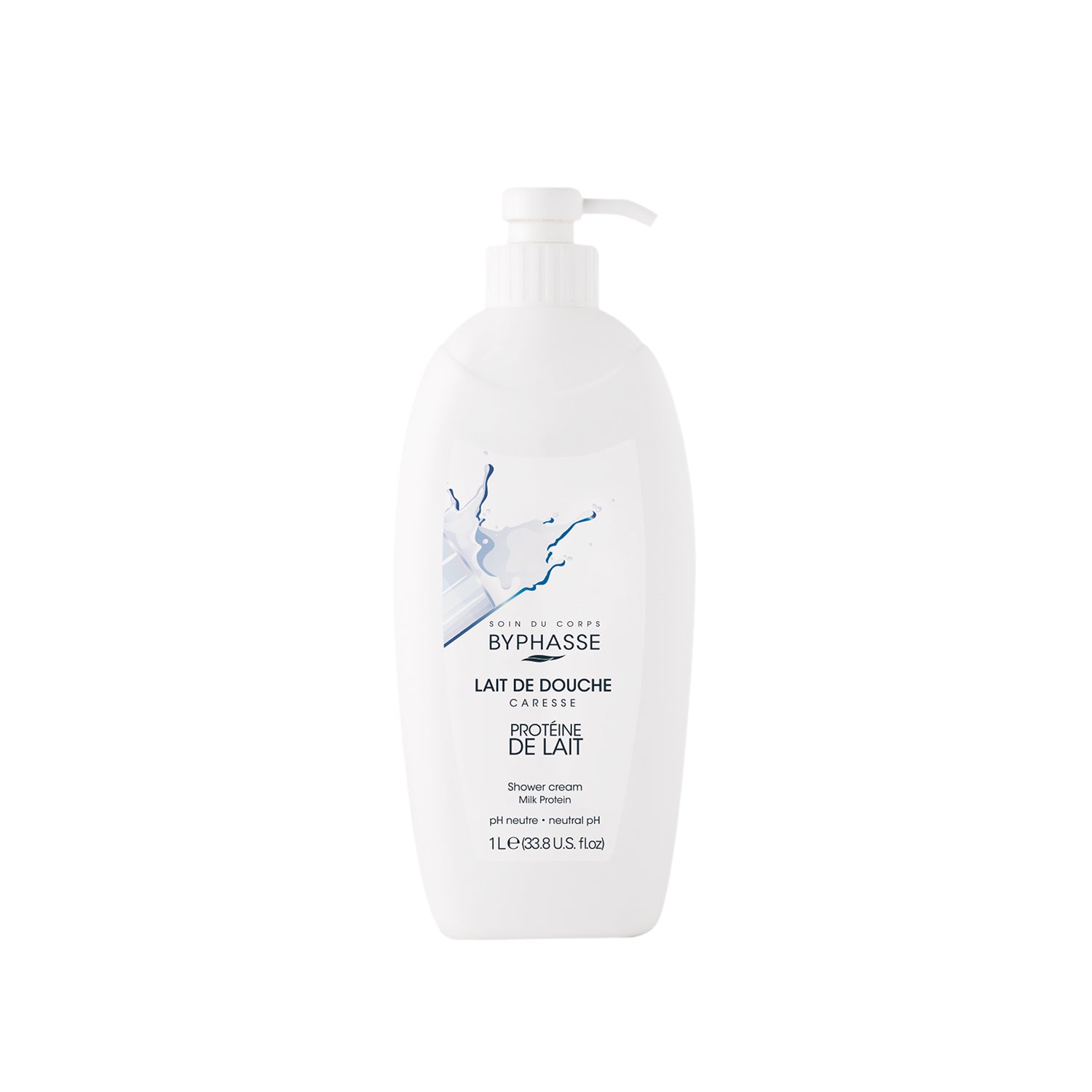 Byphasse Caresse Shower Cream 1L Milk Protein