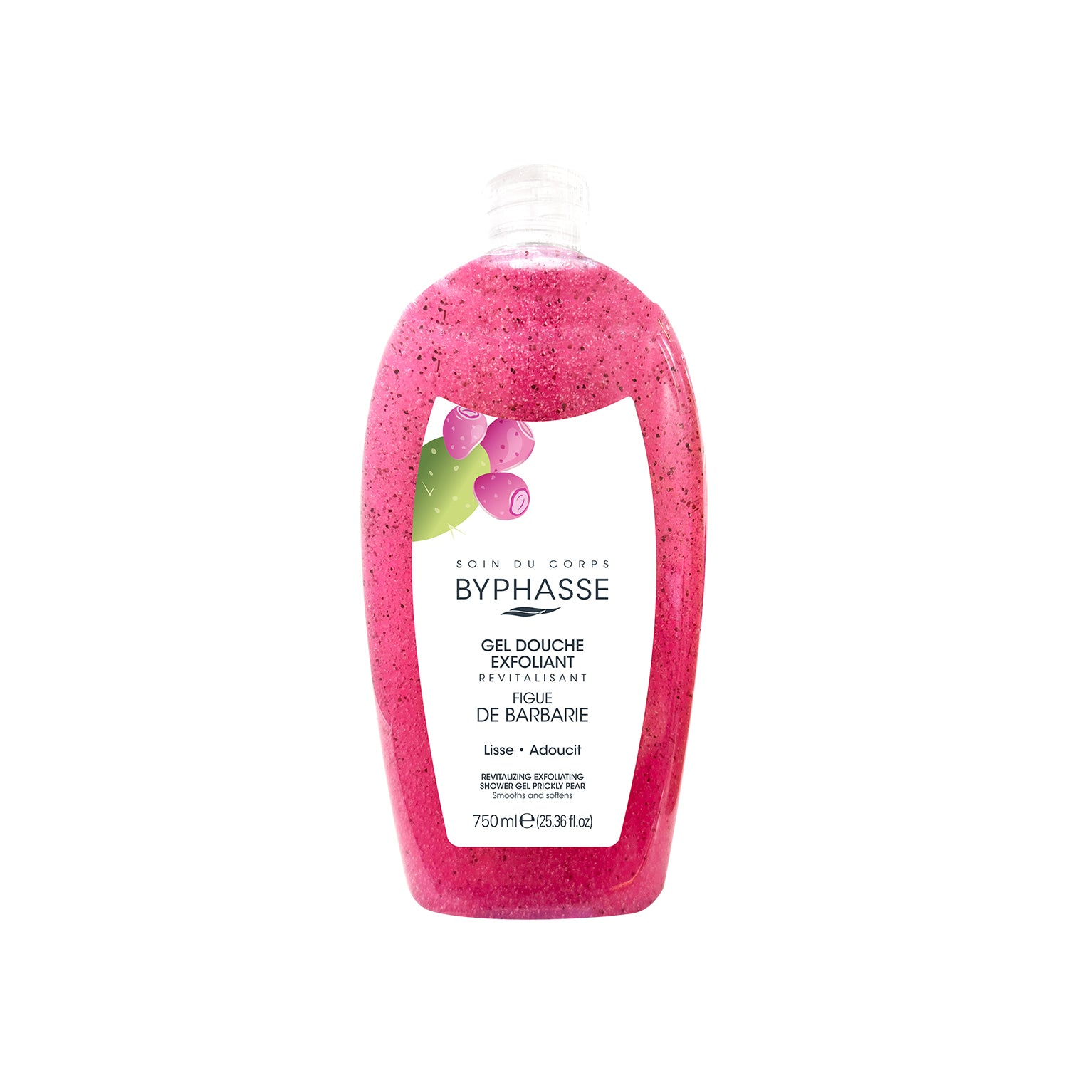 Byphasse Revitalizing Exfoliating Shower Gel 750ML Prickly Pear