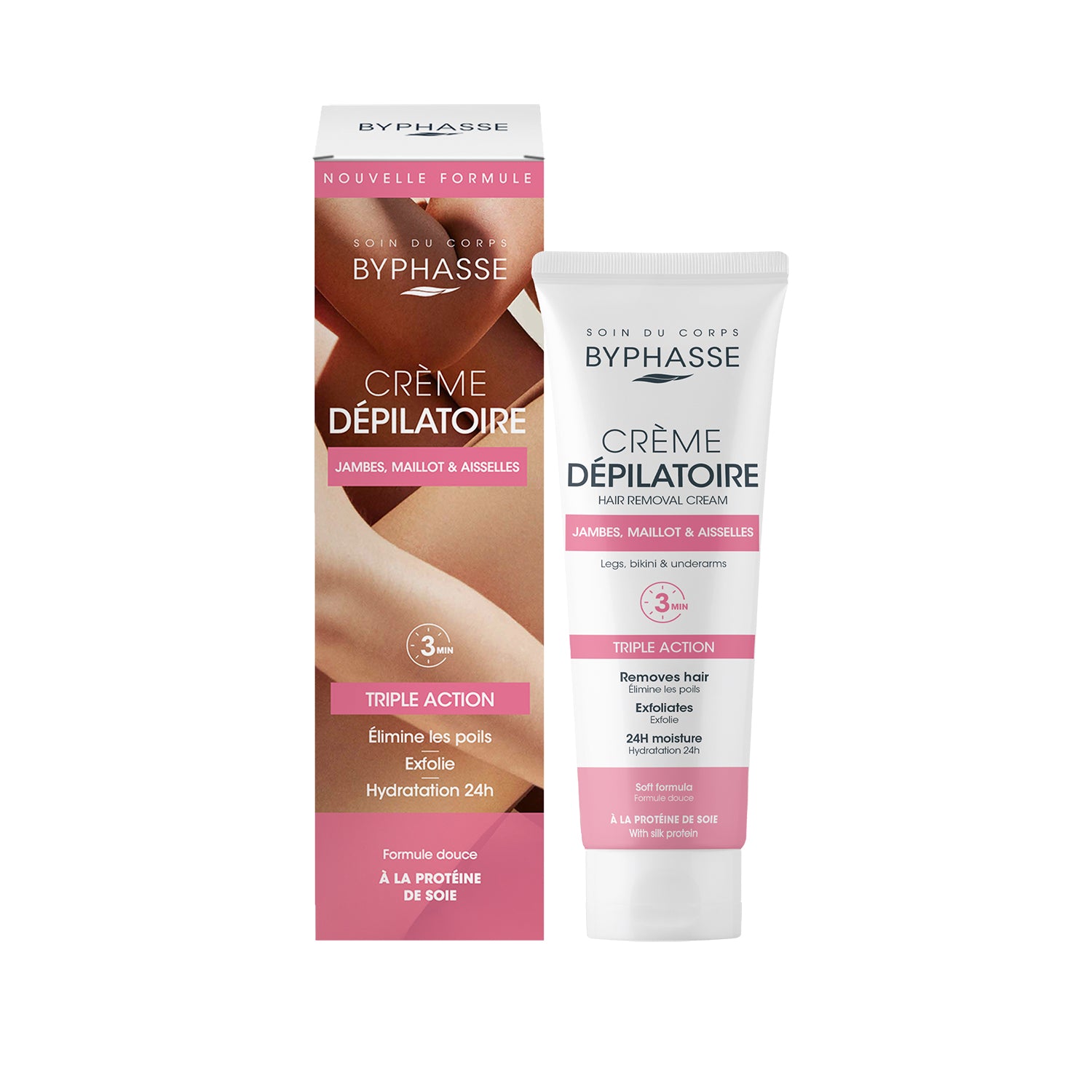 Byphasse Hair Removal Cream 125ML Silk Protein