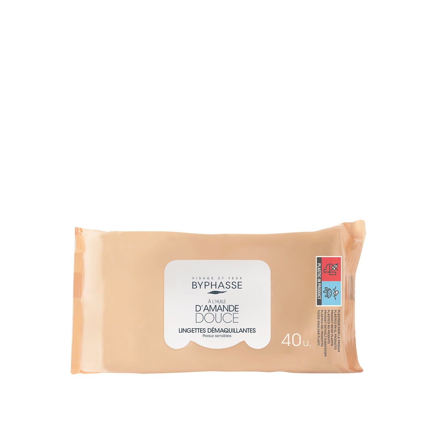 Byphasse Make Up Remover Wipes 40U Sweet Almond Oil