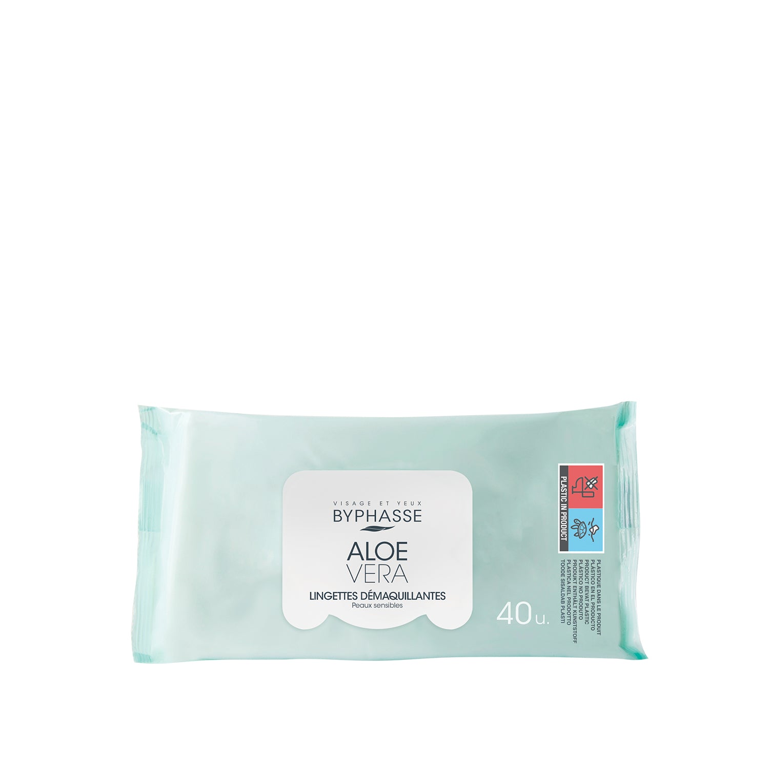 Byphasse Make Up Remover Wipes 40U Aloe Vera