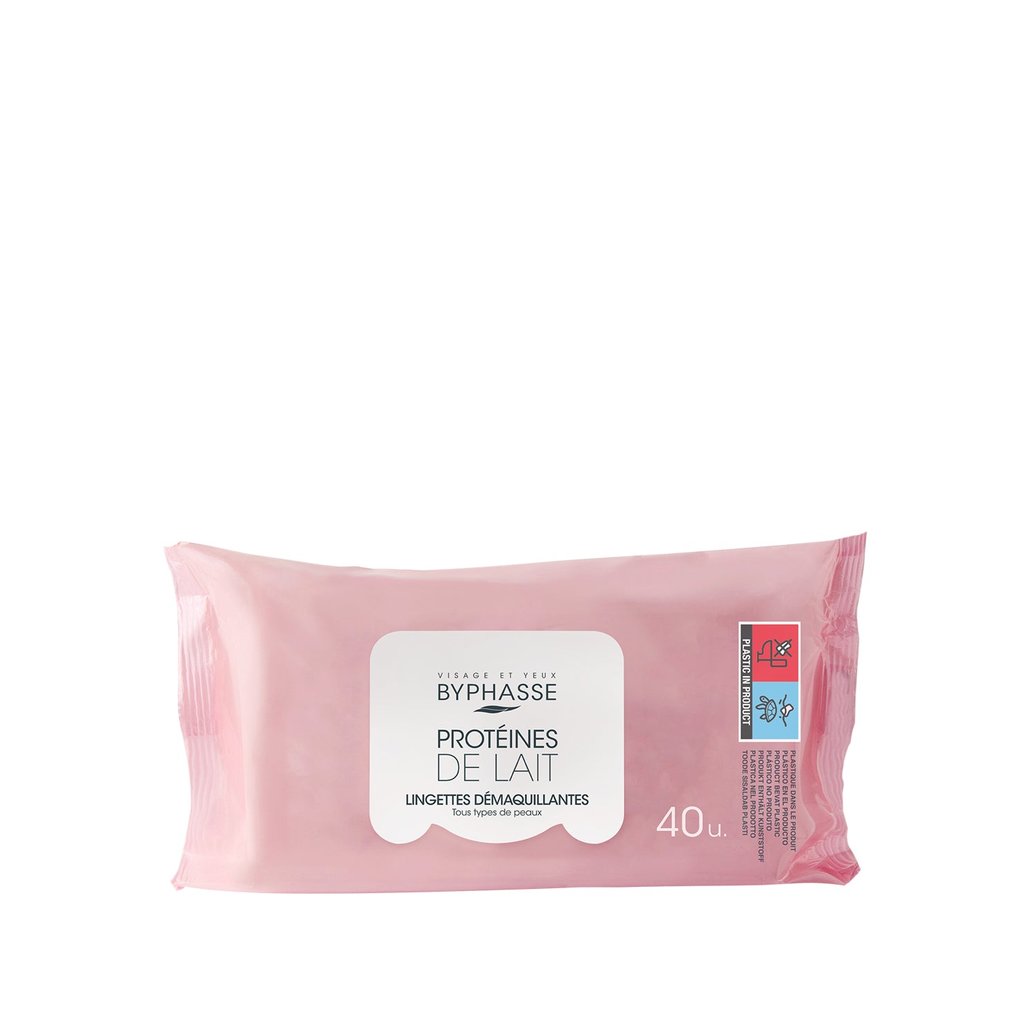 Byphasse Make Up Remover Wipes 40U Milk Proteins