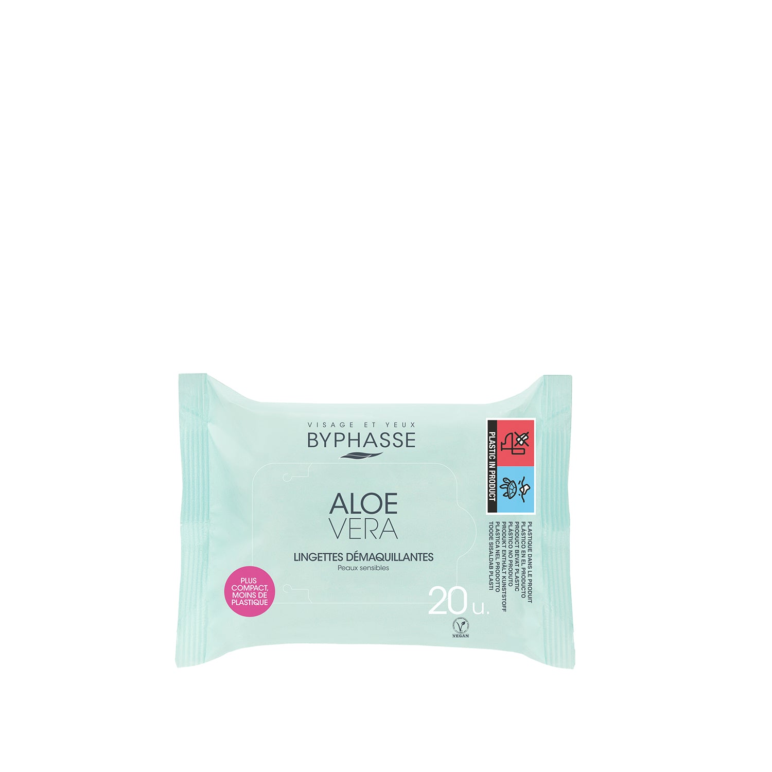Byphasse Make Up Remover Wipes 20U Aloe Vera