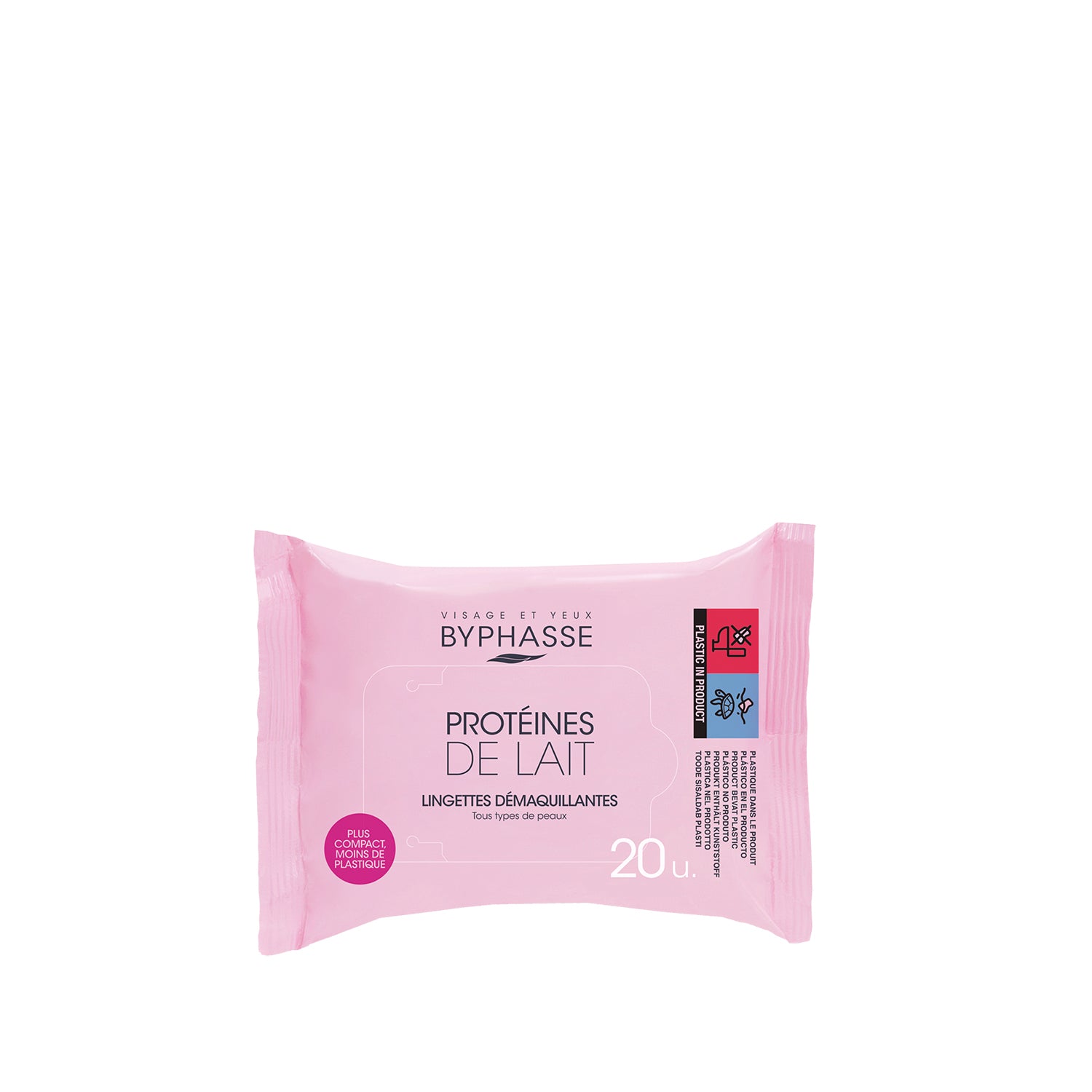Byphasse Make Up Remover Wipes 20U Milk Proteins