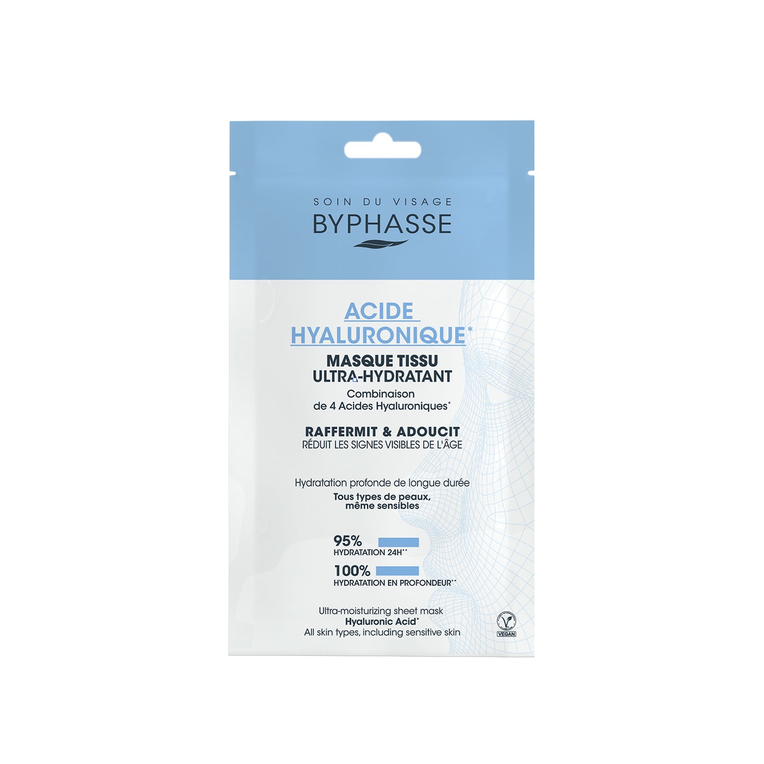Byphasse Skin Booster Ultra-Moisturizing Hyaluronic Acid Sheet Mask 18ML