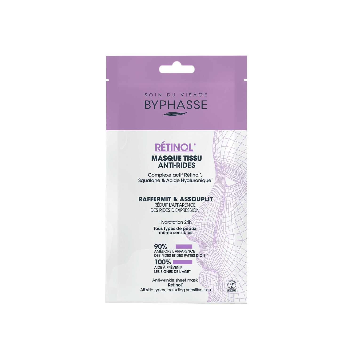 Byphasse Skin Booster Retinol Anti-Wrinkles Sheet Mask 18ML