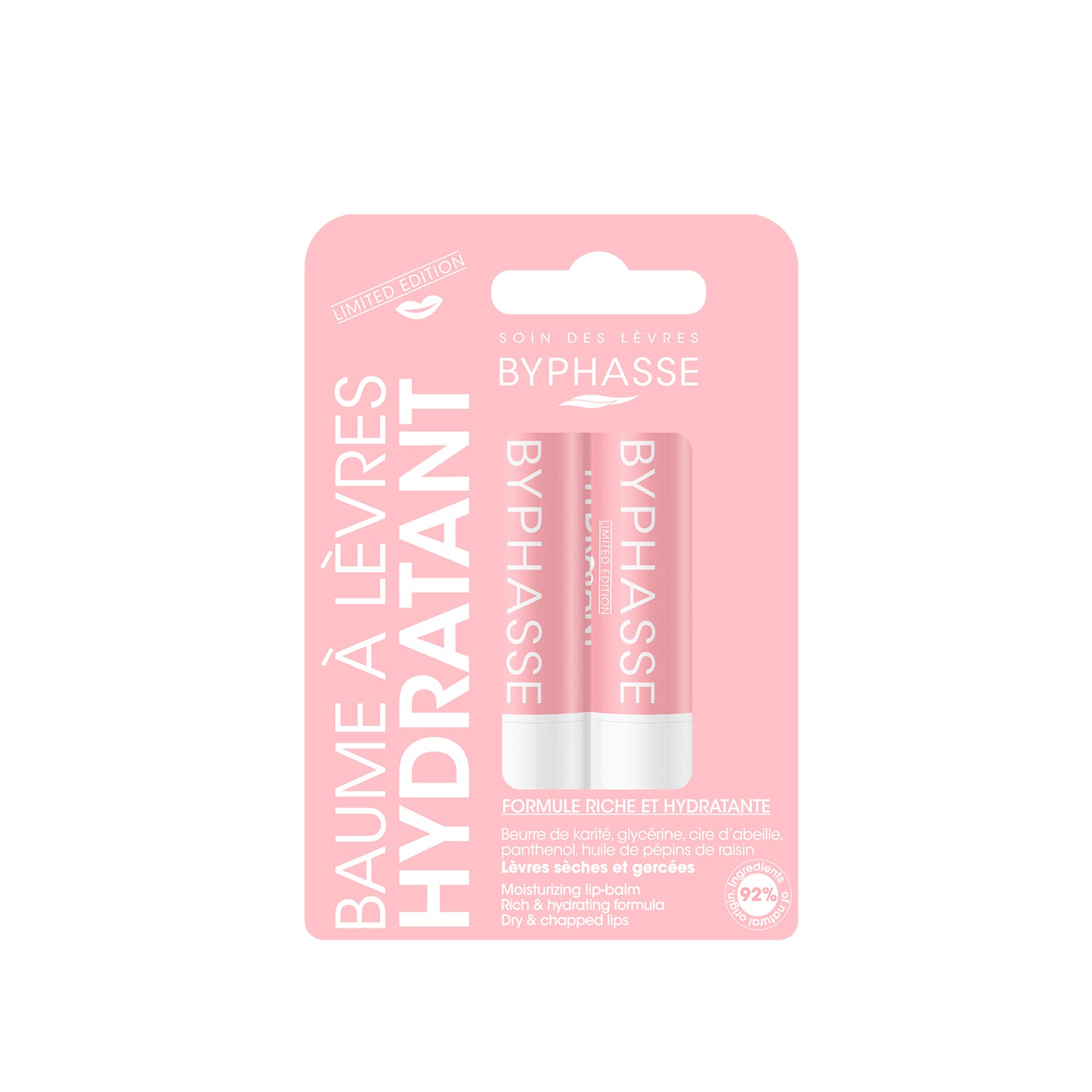 Byphasse Lip-Balm Limited Edition Pink 2U