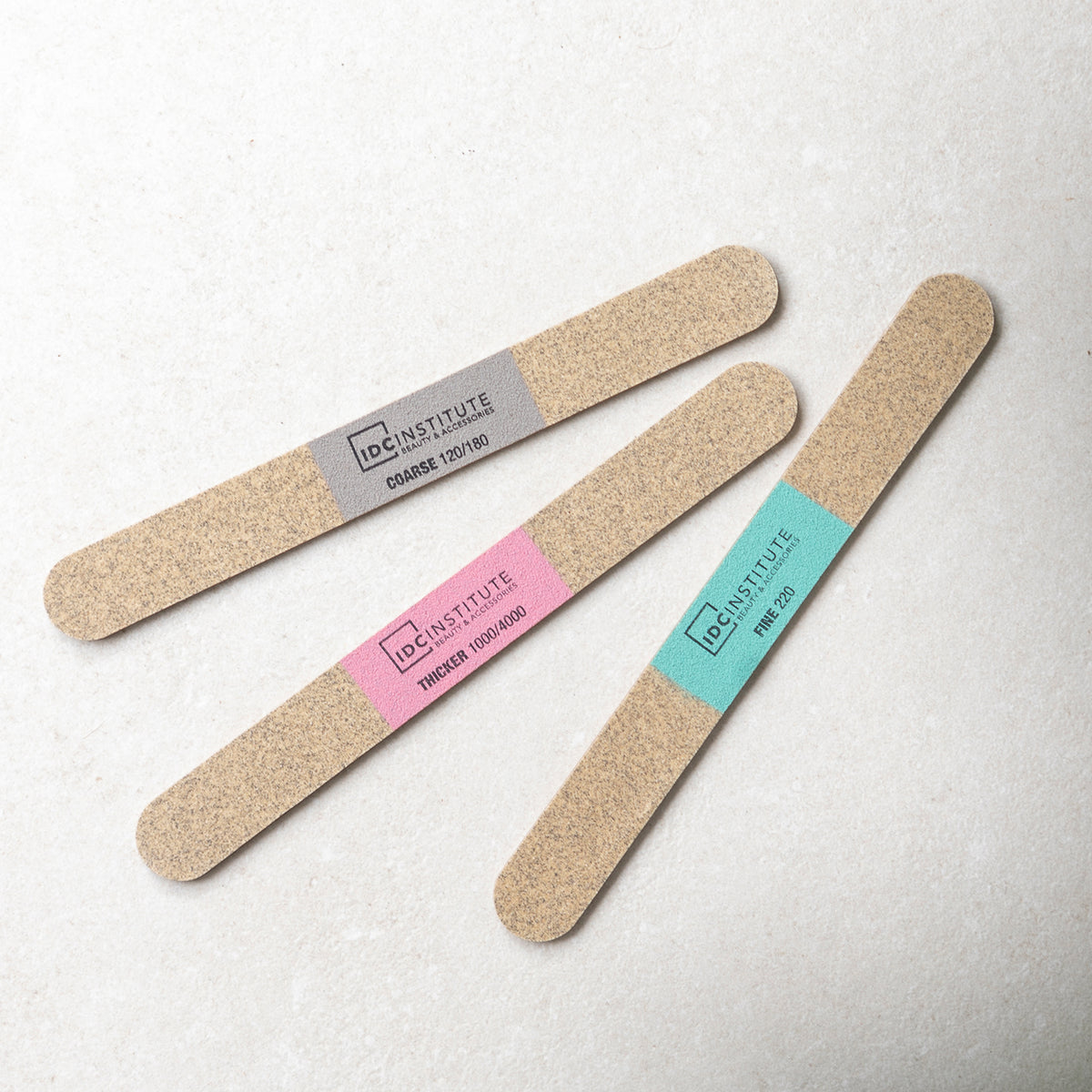 IDC Institute Natural Fibers Nail Files Set 3Pcs