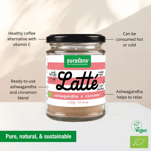Purasana Latte Ashwagandha Cannelle BIO