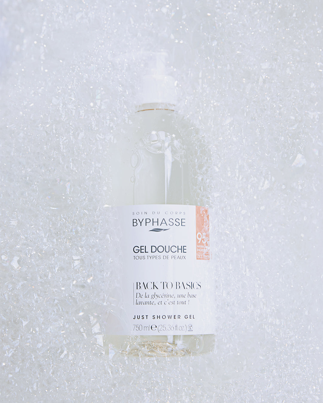 Byphasse Back to Basics Shower Gel (Pump) 750ML All Skin Types
