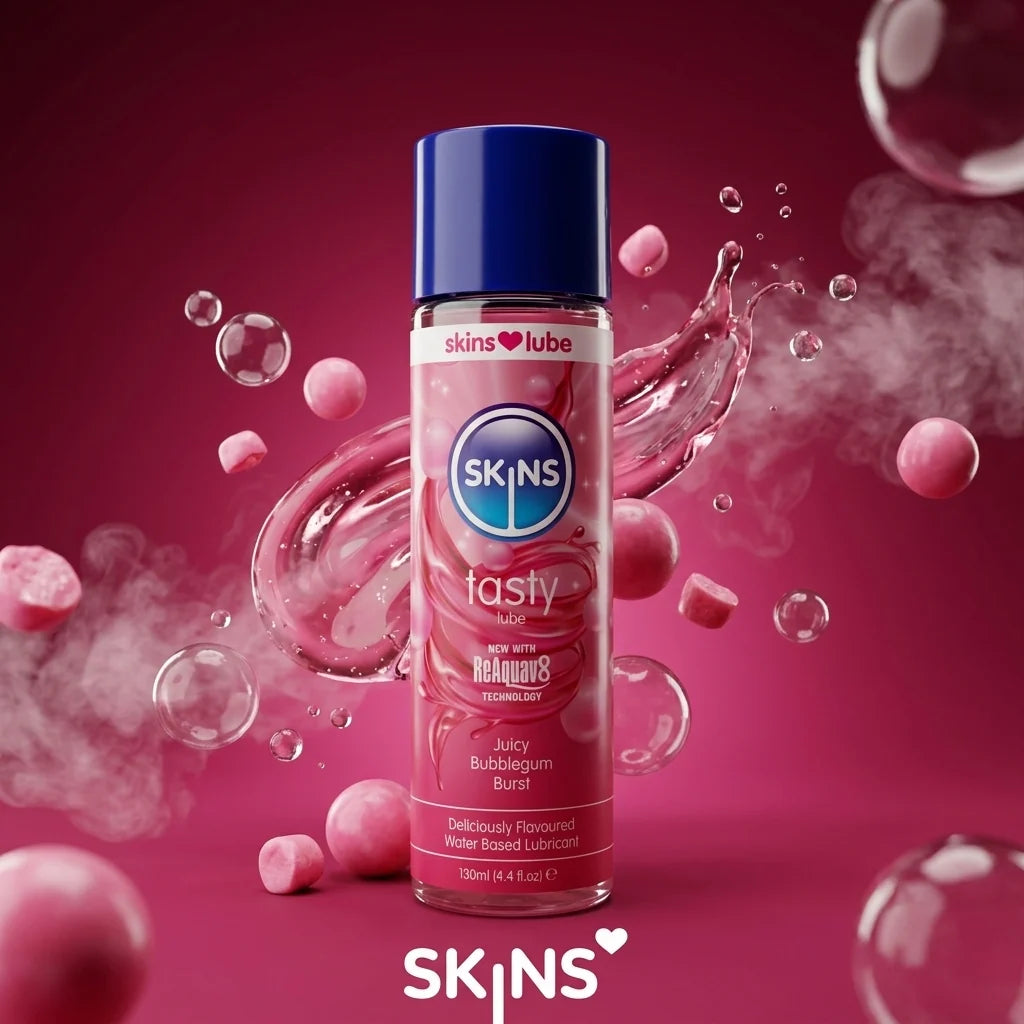 Skins Bubblegum Flavoured Water Based Lubricant