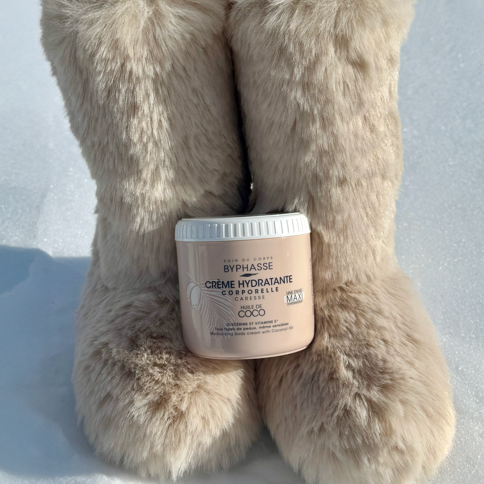 Byphasse Caresse Moisturizing Body Cream 500ML Coconut Oil
