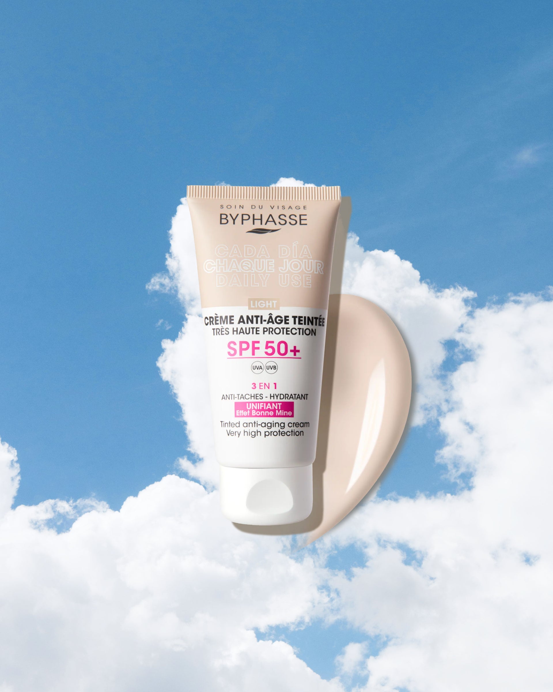 Byphasse Anti-Aging Face Cream SPF50+ Tinted Light 50ML