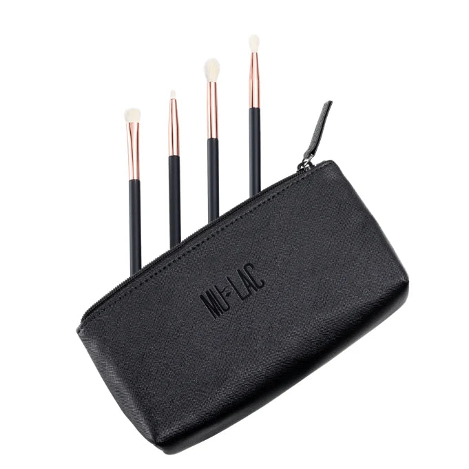 Mulac Eyessential Brushes - Eye Brush Kit + Pouch