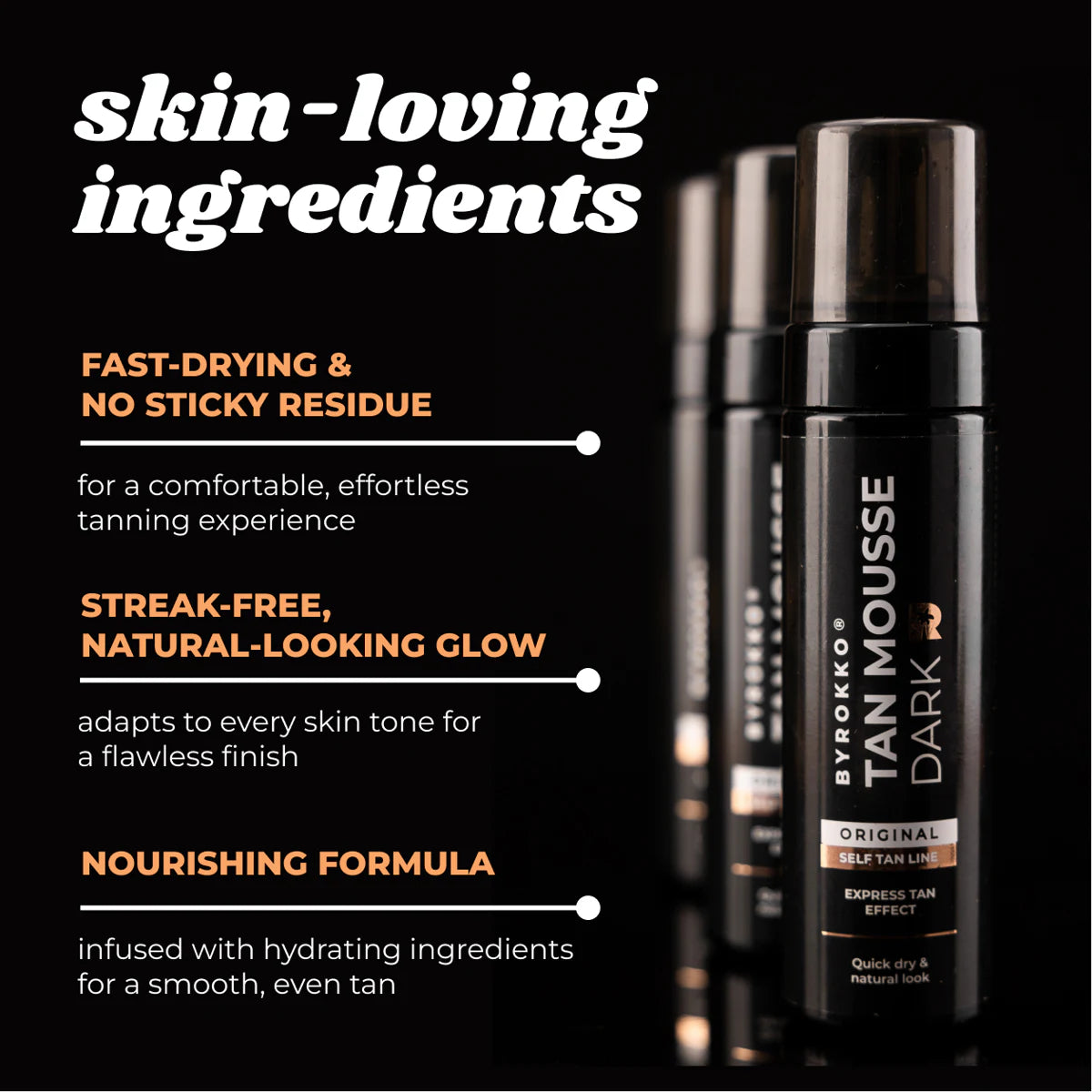 Byrokko Tan Mousse Dark Original 200ML