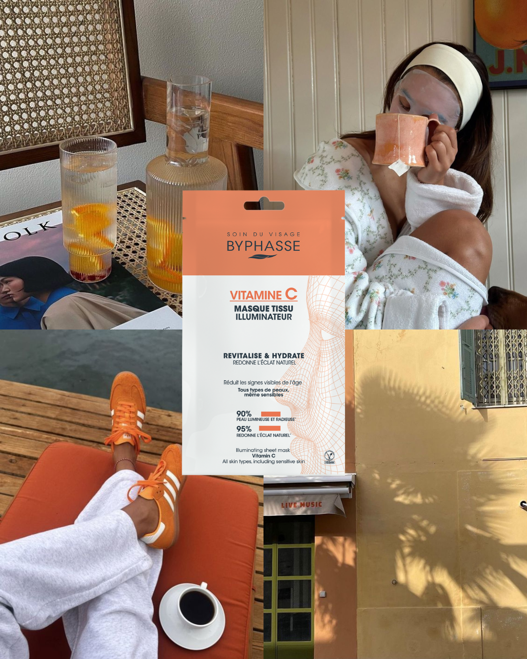 Byphasse Skin Booster Vitamin C Illuminating Sheet Mask 18ML