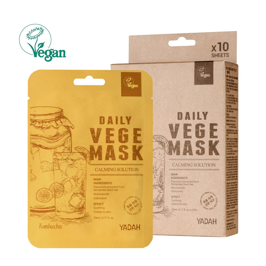 Yadah Daily Vege Mask Pack – Kombucha