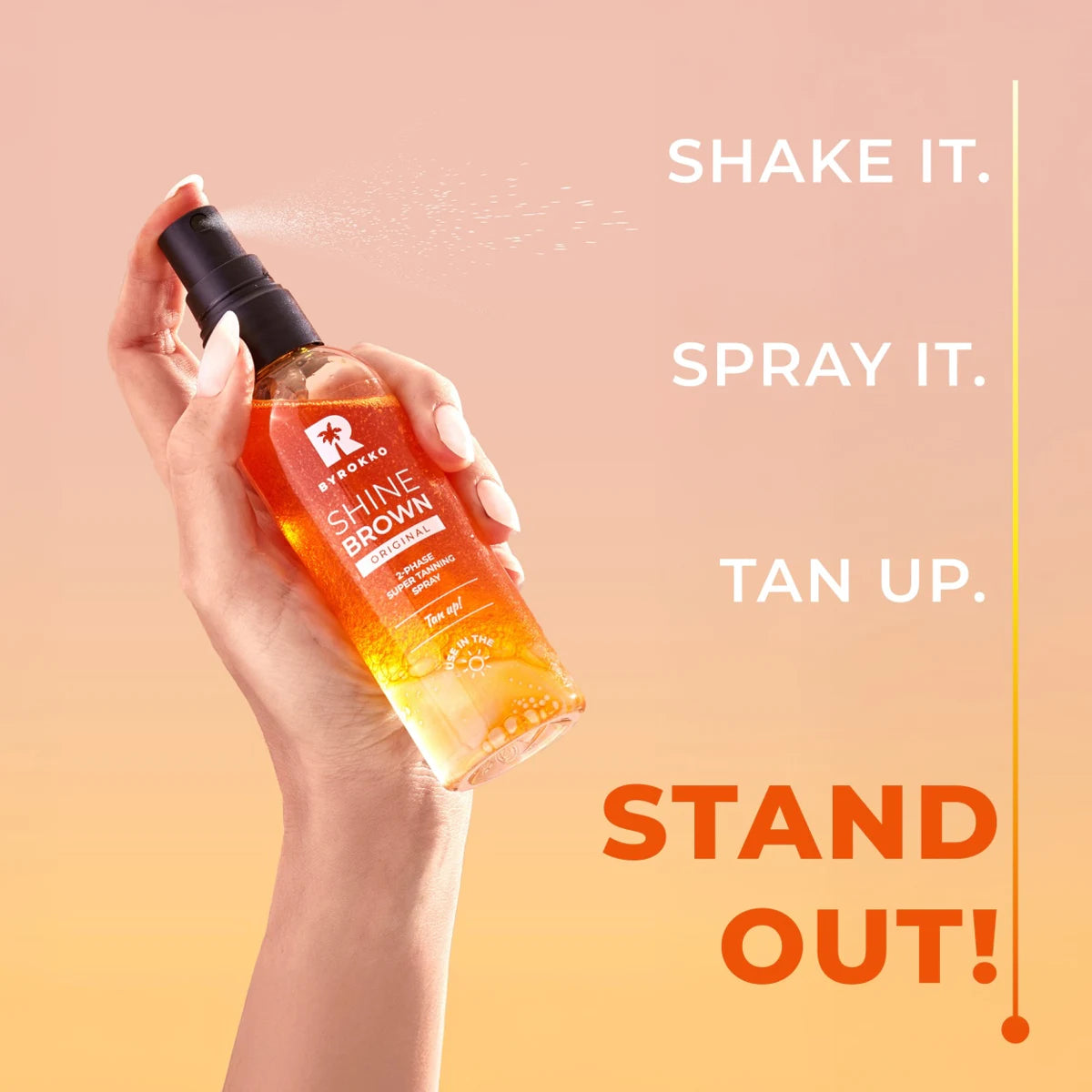 Byrokko Shine Brown Two-Phase Super Tanning Spray 100ML