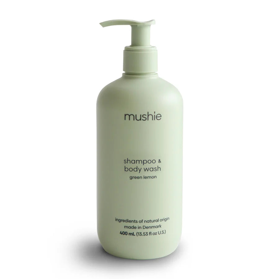 Shampo organike koke & trupi me limon jeshil (400ml) – Mushie