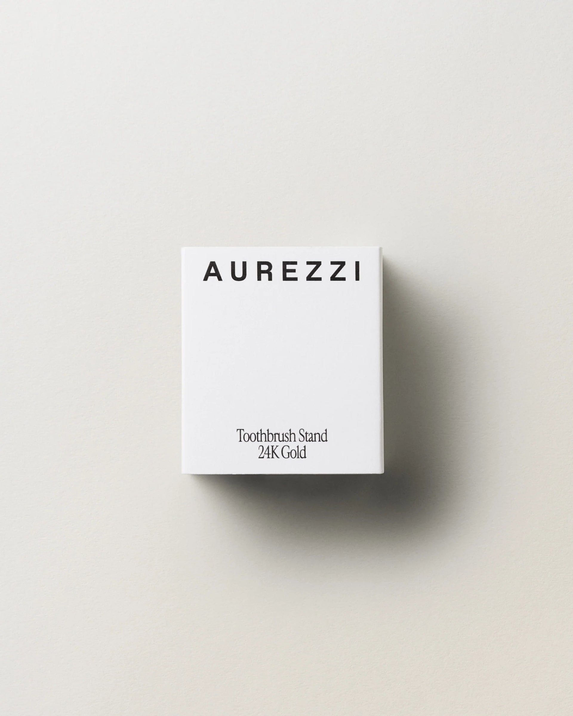 Aurezzi Toothbrush Stand Gold 24K Gold Plated