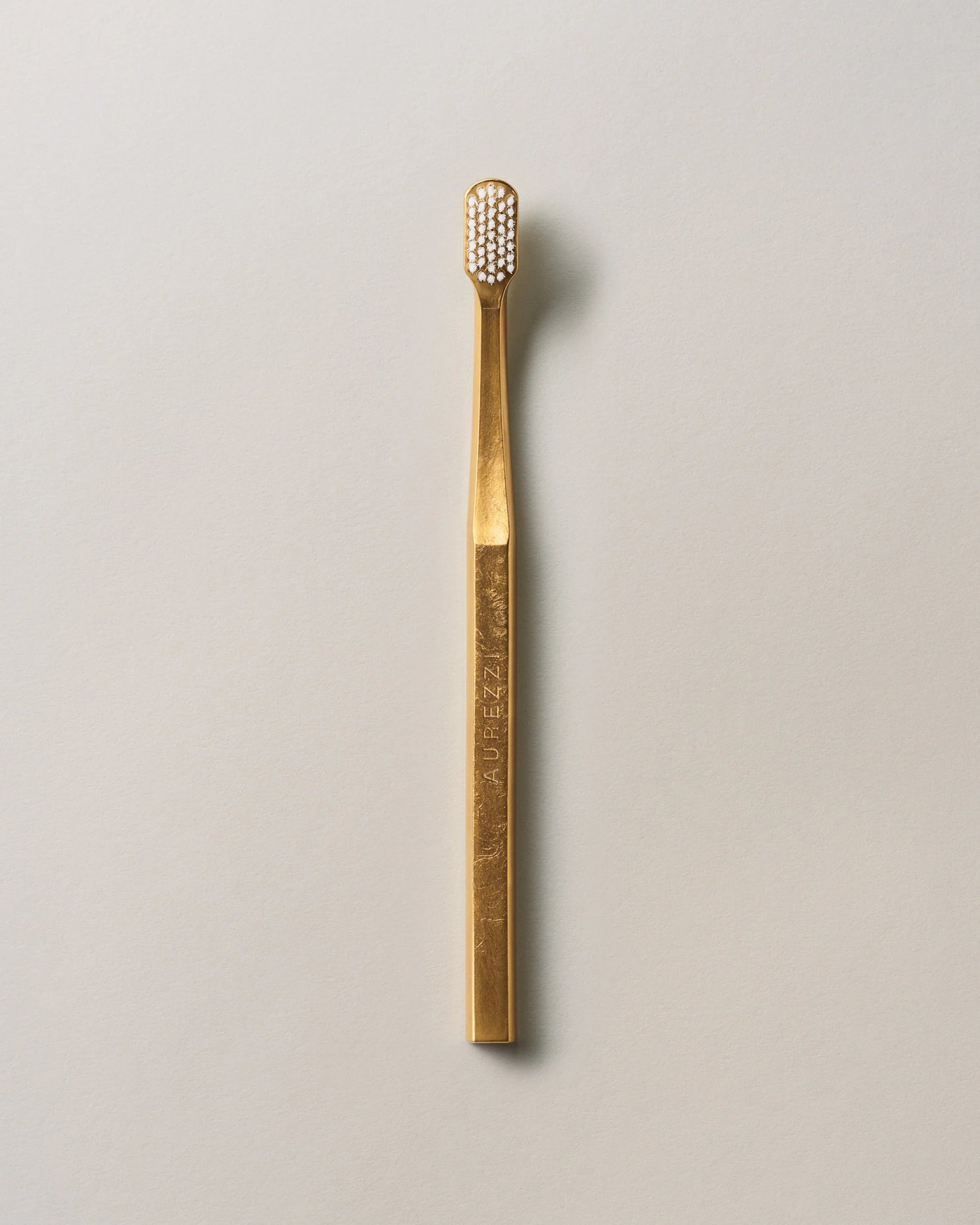 Aurezzi Toothbrush Gold/White 24K Gold Plated
