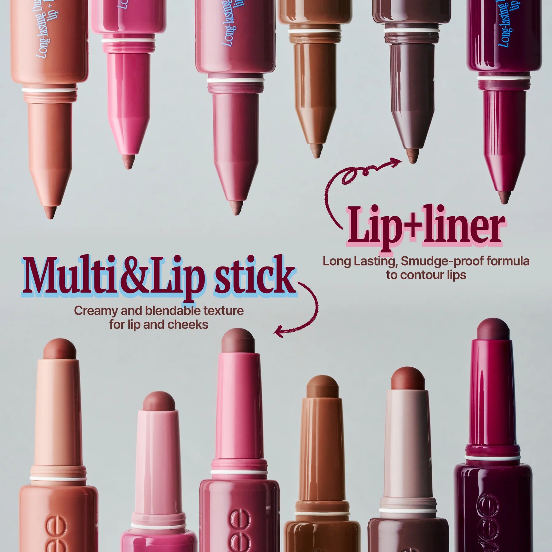 fwee Long-Lasting Dual Coloring Stick Lip+Liner