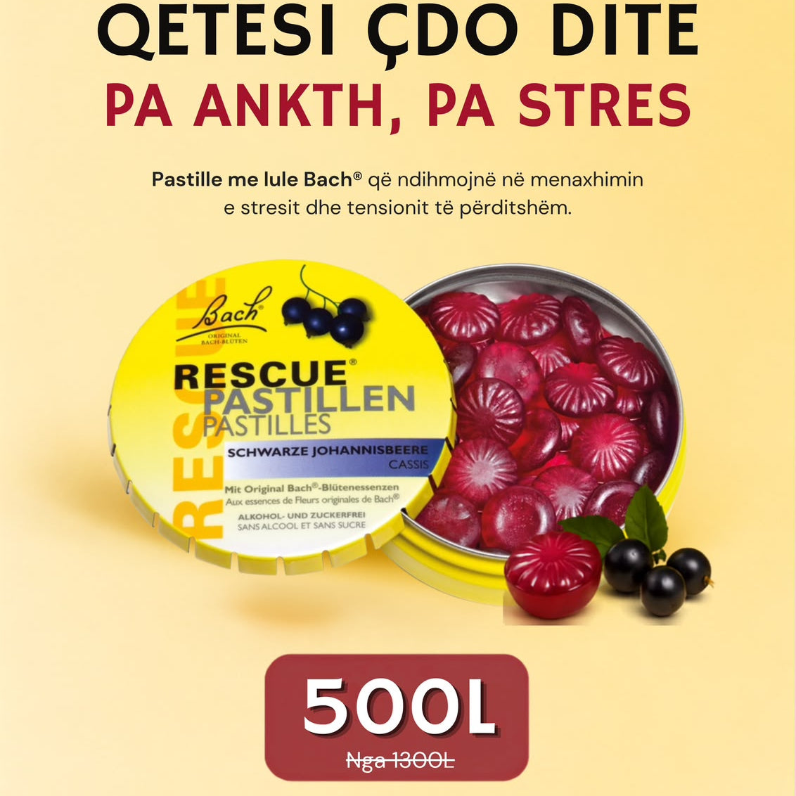 Rescue® Pastilles Blackcurrant
