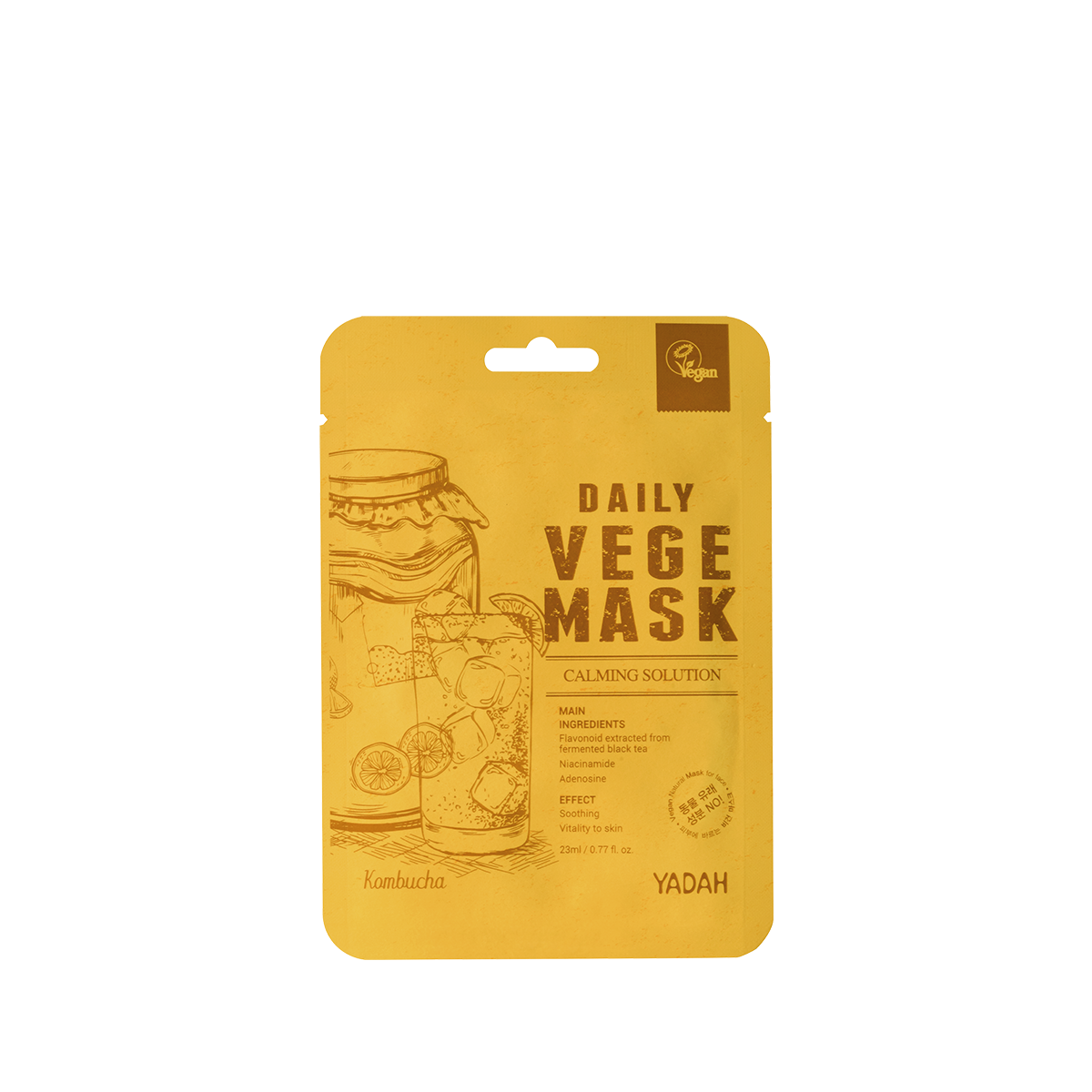 Yadah Daily Vege Mask Pack – Kombucha