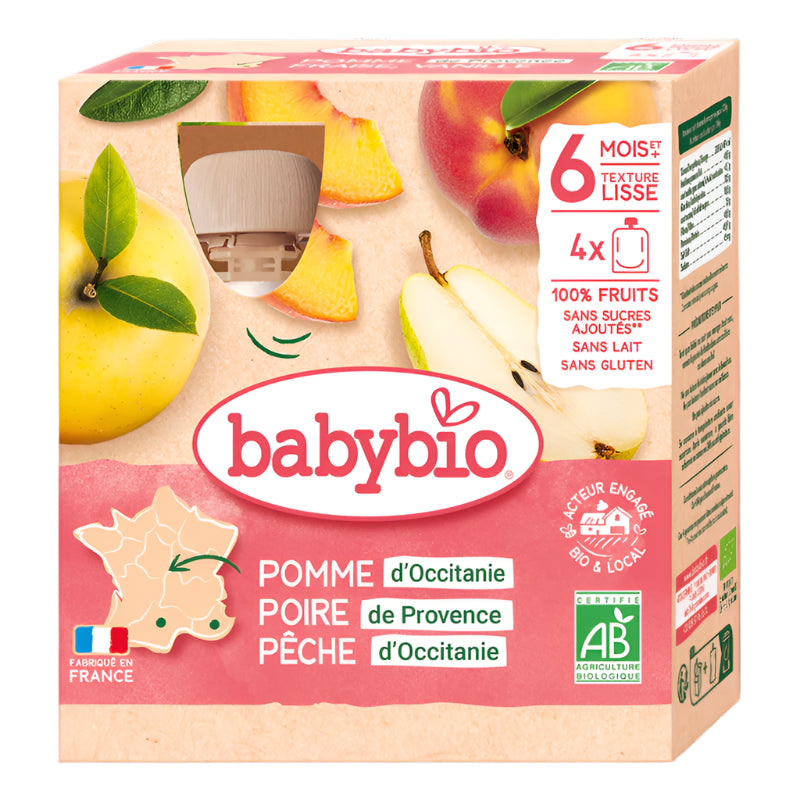 Babybio Apple, Strawberry & Vanilla Pouch
