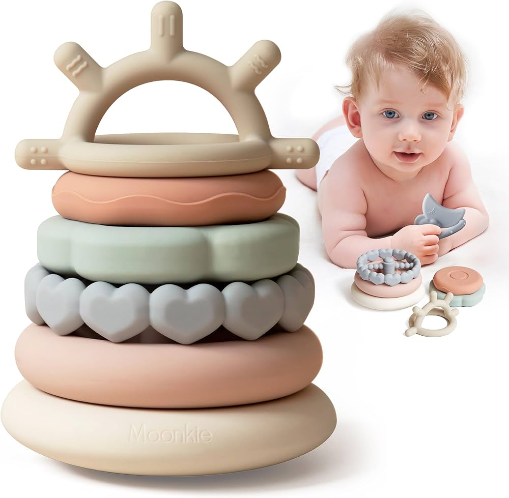 Moonkie Stacking Teething Rings