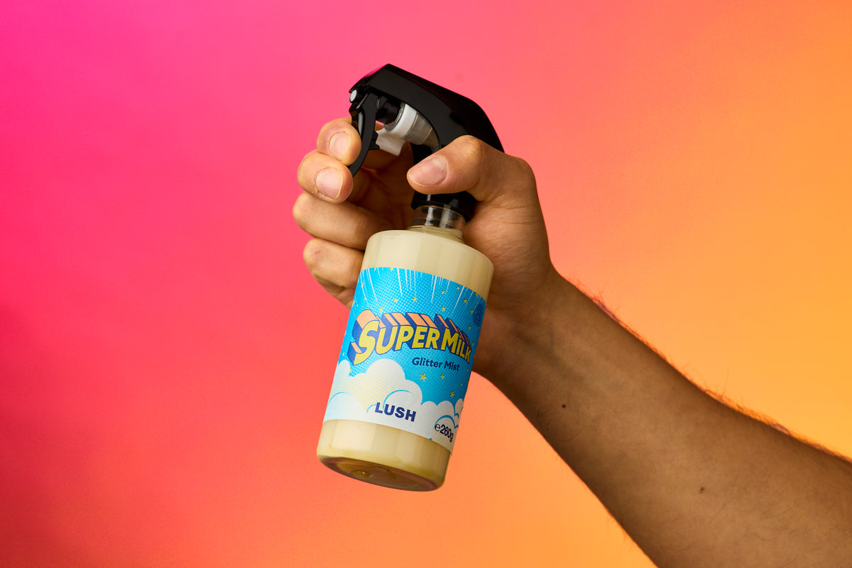 LUSH Super Milk Glitter Mist Spray